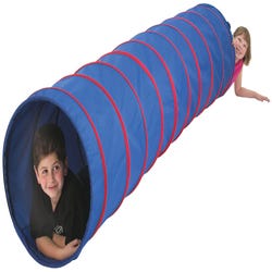 Image for Pacific Play Tents Institutional Tunnel, 9 Feet x 22 Inches, Blue with Red from School Specialty