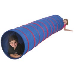 Image for Pacific Play Tents Institutional Tunnel, 9 Feet x 22 Inches, Blue with Red from School Specialty
