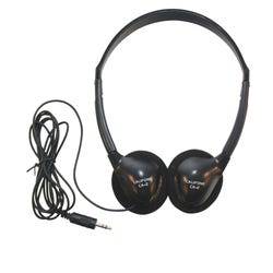 Image for Califone CA-2 Lightweight On-Ear Headphone, 3.5mm Plug, Black from School Specialty