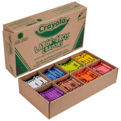 Crayola Crayon Classpack, Large Size, 8-Assorted Colors, Set of 400 Item Number 008718
