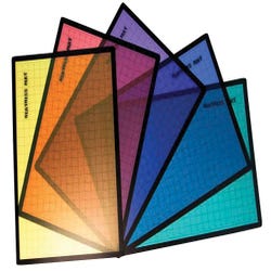 Image for Jack Richeson Neatness Mat Set, 19-5/8 L x 14-1/8 W in, Assorted Colors, Set of 5 from School Specialty