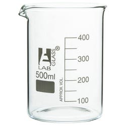 Image for Eisco 500mL Borosilicate Glass Beaker with Spout, Low Form from School Specialty