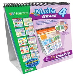 NewPath Math Curriculum Mastery Double-Sided Flipchart , Grade 4, Item Number 1302662