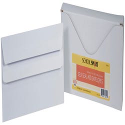 Image for School Smart Self-Seal Envelopes, Number 10, 24 lb, White, Pack of 50 from School Specialty