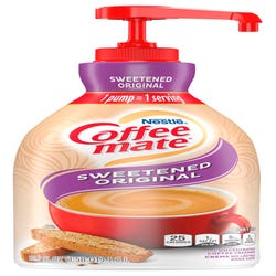 Image for Coffee mate Liquid Concentrated Coffee Creamer, Sweetened Original Flavor, 1.58 Quart Pump Bottle from School Specialty