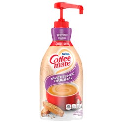 Image for Coffee mate Liquid Concentrated Coffee Creamer, Sweetened Original Flavor, 1.58 Quart Pump Bottle from School Specialty