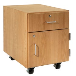 Image for Diversified Woodcrafts M Series Mobile Storage Cabinet, Hinged Right Door, 24 x 22 x 30 Inches, 1 Drawer from School Specialty