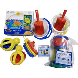 Image for Sand and Water Toys Play Kit, Assorted Colors, 36 Pieces from School Specialty