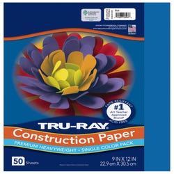 Image for Tru-Ray Sulphite Construction Paper, 9 x 12 Inches, Blue, 50 Sheets from School Specialty