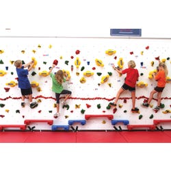 Image for Everlast Adaptive Traverse 20 Foot Wall with Cordless Mat Locking System, with Red Mat from School Specialty