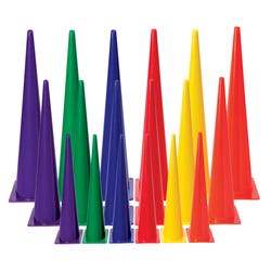 FlagHouse Stackable Cones, Medium Weight, 12 Inches, Red 2121285