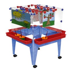 Image for ChildBrite Mobile 4-Sided Easel Center, 21 x 21 x 44 Inches from School Specialty