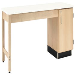Image for Diversified Woodcrafts Sewing Table for 1 Student, 72 x 24 x 30-1/4 Inches, Almond Laminate Top from School Specialty