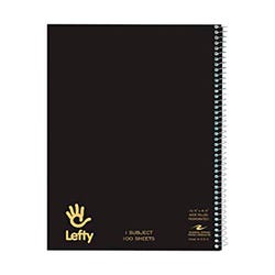 Image for Roaring Spring Left-Handed 1 Subject Notebook, 8-1/2 x 10-1/2 Inches, Assorted Color, 100 Sheets from School Specialty