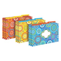 Image for Barker Creek File Folders, Moroccan Design, Legal Size, Set of 9 from School Specialty