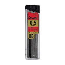 Image for Pentel Super Hi-Polymer Lead Refill, 0.5 mm Fine HB, Pack of 12 tubes from School Specialty