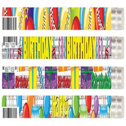 Image for Musgrave Pencil Co. Birthday Glitz Pencils, Assorted Colors, Pack of 12 from School Specialty
