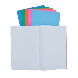 School Smart Bright Blank Books, 11 x 17 Inches, Assorted Colors, 6 Sheets, Pack of 6 2088941