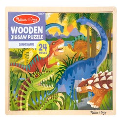 Image for Melissa & Doug Dinosaur Wooden Jigsaw Puzzle, 24 Pieces from School Specialty