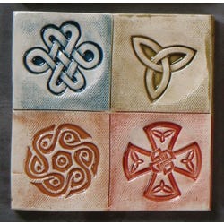 Image for Mayco Clay Design Press Tool, Celtic Designs, 1-3/4 Inches, Set of 4 from School Specialty