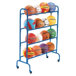 Image for FlagHouse Wide-Base 3-Tier Ball Rack, 41 x 9 x 33 Inches, Steel from School Specialty