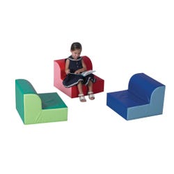 Image for Children's Factory Library Trio Set, 7-Inch Seat, Vinyl, 20 x 20 x 15 Inches, Set of 3 from School Specialty