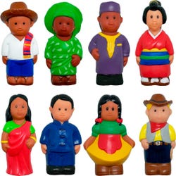 Image for Get Ready Kids Around the World Figures, Multicultural, 5 Inches, Set of 8 from School Specialty
