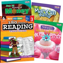 Teacher Created Materials Learn-at-Home Reading Bundle, Grade 3, Set of 4 Item Number 2092229
