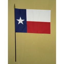 Image for Annin Texas State Flag with 3/8 In Staff, Indoor, 16 x 24 in from School Specialty