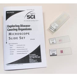 Image for NeoSCI Exploring Disease Causing Organisms Neo/GUIDE Prepared Microscope Slides - Set of 5 from School Specialty