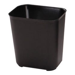 Image for Rubbermaid Fire-Resistant Seamless Rectangle Waste Basket, 28 Quart, Fiber Glass, Black from School Specialty