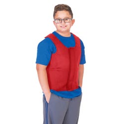 Image for Abilitations Deep Pressure Sensory Vest, X-Small, 24 x 14 Inches, Red from School Specialty