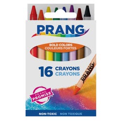 Image for Prang Molded Crayon Set in Tuck Box, Assorted Colors, Set of 16 from School Specialty