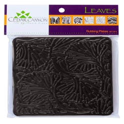 Image for Jack Richeson Leaves Rubbing Plate, 7 x 7 Inches, Set of 6 from School Specialty