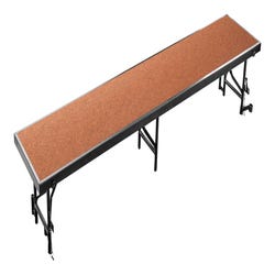 Image for National Public Seating Straight Standing Choral Riser with Hardboard Surface - 96 x 18 x 16 inches from School Specialty