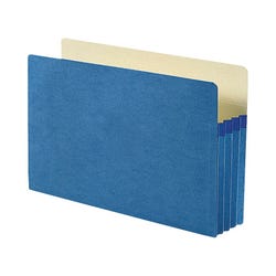 Image for Smead Expanding File Pocket, Legal Size, 3-1/2 Inch Expansion, Blue from School Specialty