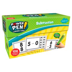 Image for Teacher Created Resources Power Pen Learning Cards, Subtraction, Grades K to 2 from School Specialty