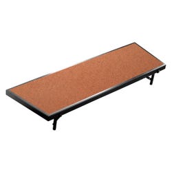 Image for National Public Seating Tapered Standing Choral Riser with Hardboard Surface - 96 x 18 x 8 inches from School Specialty