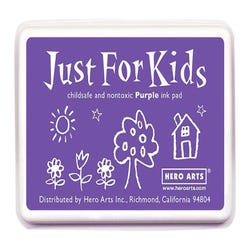 Image for Hero Arts Rubber Non-Toxic Stamp Pad, 3-3/4 x 2-1/4 Inches, Just for Kids, Purple from School Specialty