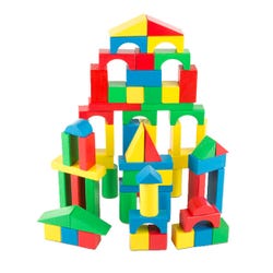Image for Melissa & Doug Wood Block Set, 100 Pieces from School Specialty