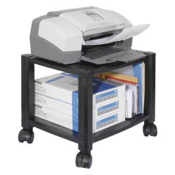 Image for Kantek Mobile Printer/Fax Stand, Black, 17 W x 13-1/4 D x 14-1/8 H Inches, 75 Pounds from School Specialty