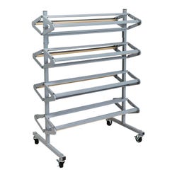 Image for Pacon Horizontal Rolling Rack with Lockable Casters, 38 x 52-1/2 x 25 Inches, Steel from School Specialty