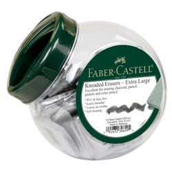 Faber-Castell Kneadable Art Erasers in Fishbowl, Extra Large, Pack of 48 Item Number 2106508
