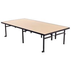 Image for AmTab Single Height Portable Stage, 72 x 36 x 16 Inches, Hardboard Deck from School Specialty