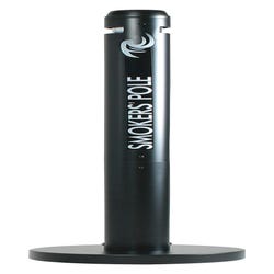 Image for Rubbermaid Freestanding Smokers Pole, 4 Dia x 41 H x 14-1/4 Inch Base, Aluminum, Black, Powder Coated from School Specialty
