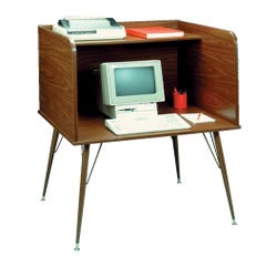 Image for Ironwood Full Size Study Carrel, High Density Particleboard/Laminate Top, Light Oak from School Specialty