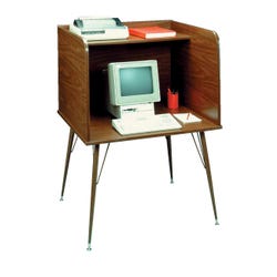 Image for Ironwood Full Size Study Carrel, High Density Particleboard/Laminate Top, Light Oak from School Specialty