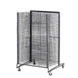 Image for Sax Mobile Drying and Storage Rack with Wheels, 40 Shelves, Steel, 26 x 25 x 40 Inches from School Specialty