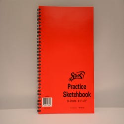 Image for Sax Spiral Binding Smooth Sketchbook, 50 lb, 8-1/2 x 11 Inches, 50 Sheets, White from School Specialty