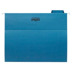 Image for School Smart Hanging File Folders, Letter Size, 1/5 Cut Tabs, Blue, Pack of 25 from School Specialty